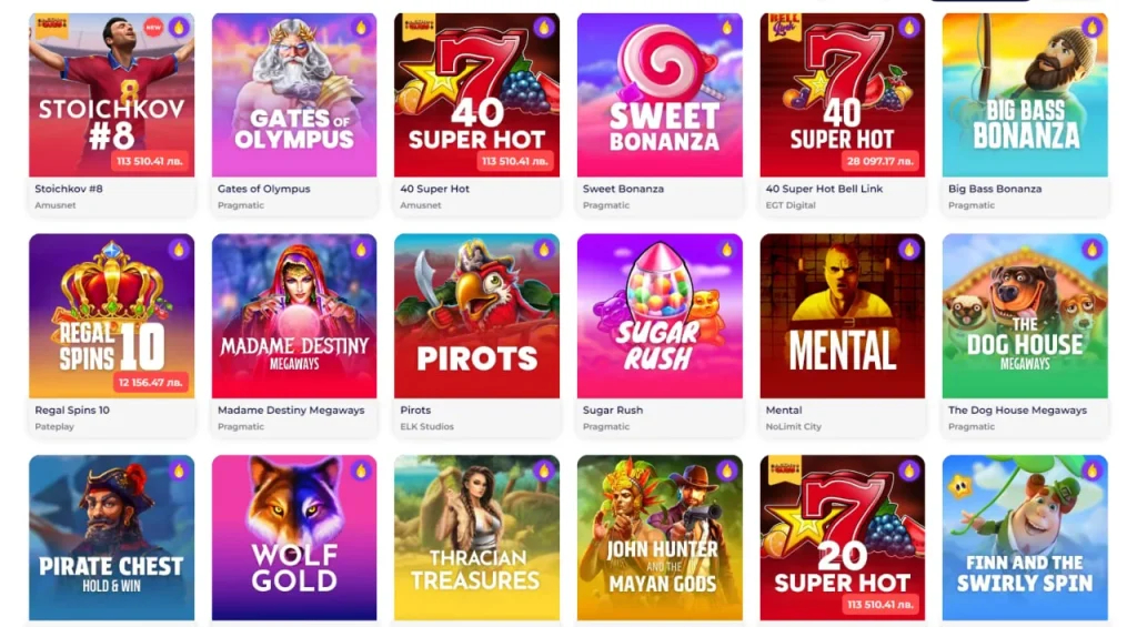 Everbet Casino игри